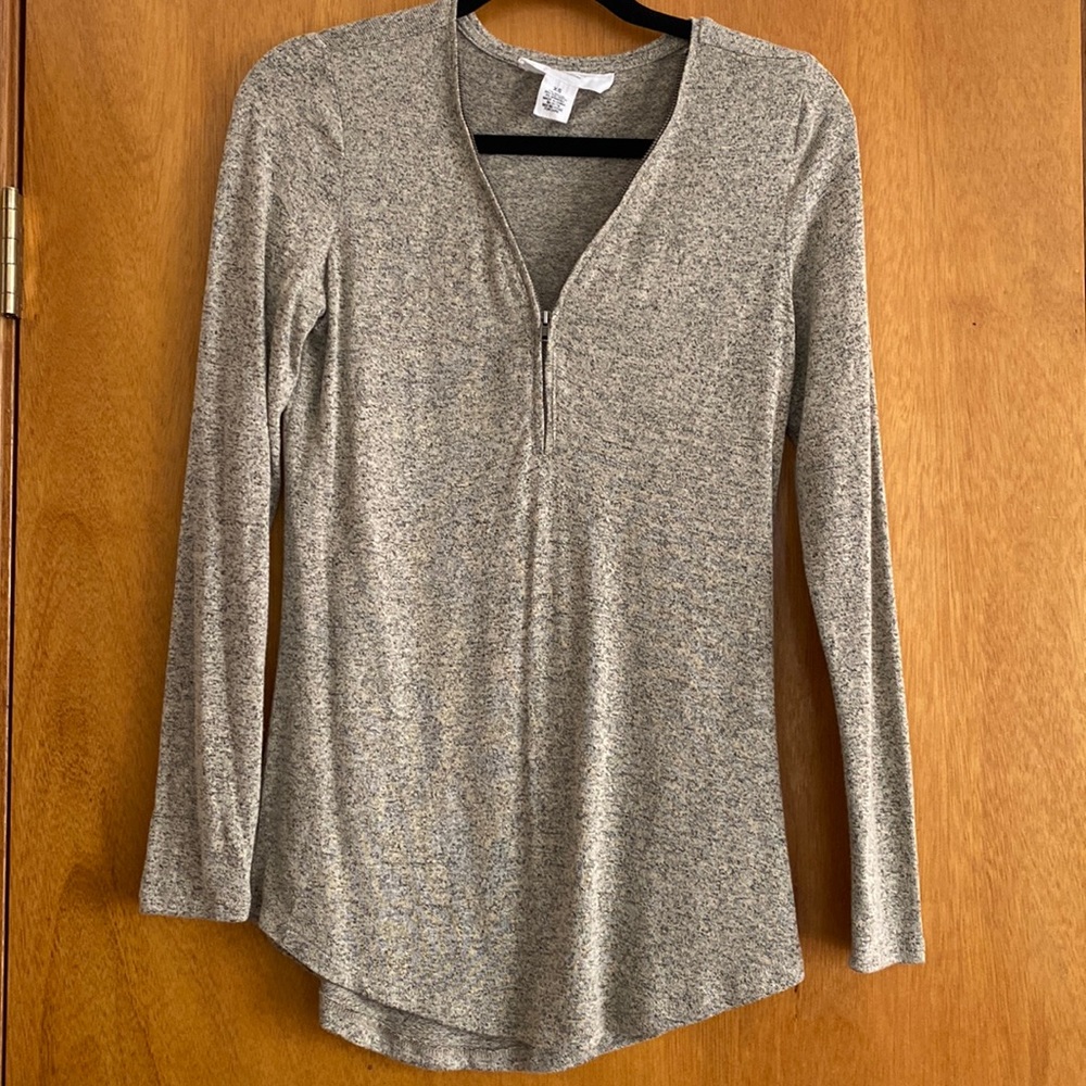 Zip Neckline Top